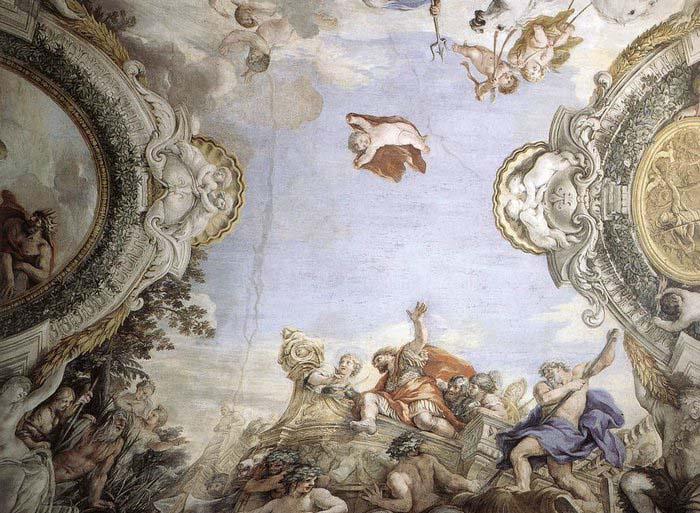 Pietro da Cortona Landing of the Trojans at the Mouth of Tiberis Spain oil painting art